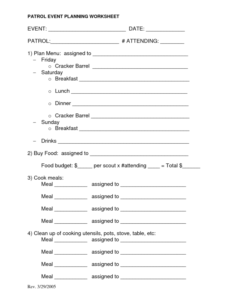 027 Plan S Event Planning Worksheet  Boy