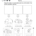 027 Printable Word Opposites Words Worksheets End The Year