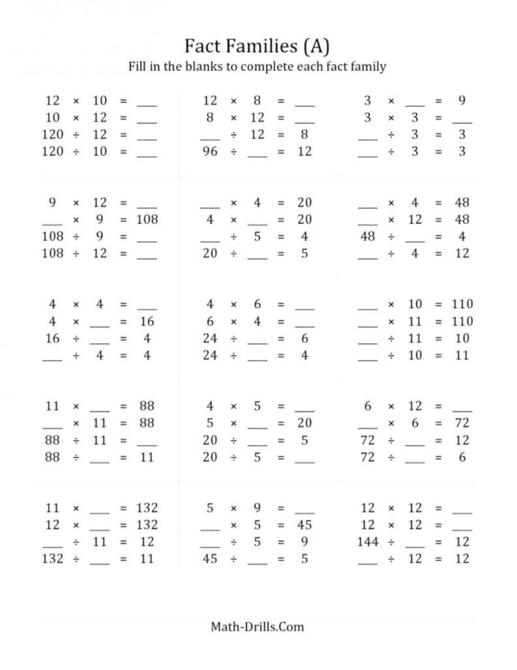 Basic Math Practice Without Calculator Worksheet