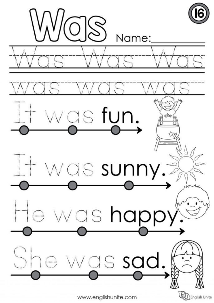 028 Printable Word Spanish Words Work Sheets Kindergarten