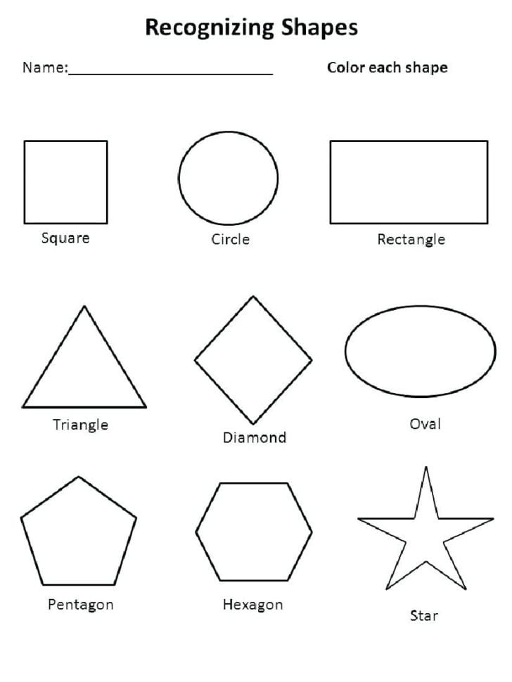 029 Shapes Worksheet Kindergarten Terrific Printable Shape