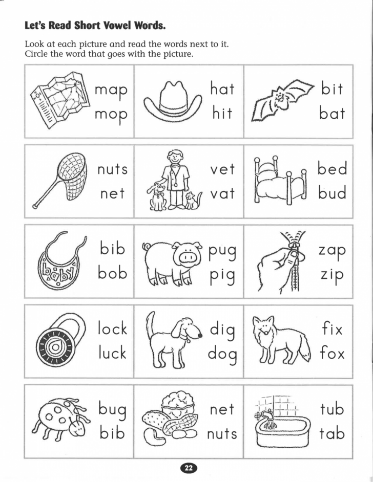 Kindergarten Phonics Worksheets