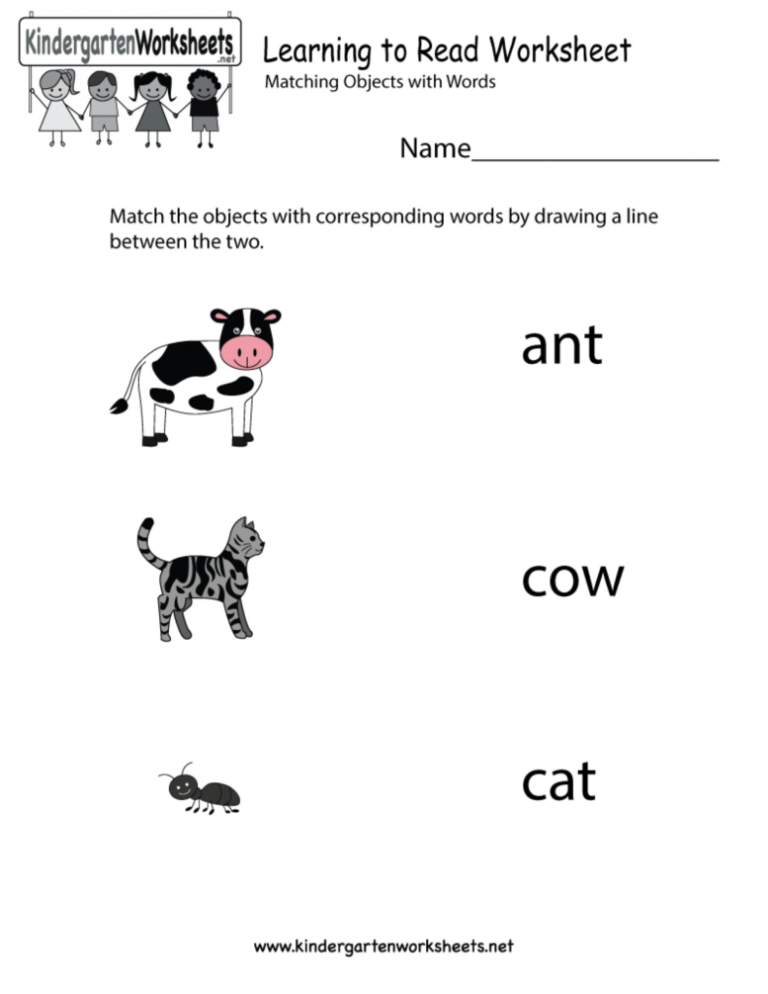 Learning English For Kids Worksheets — db-excel.com