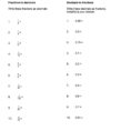 033 Ordering Fractions And Decimals Worksheets Worksheet Grade On