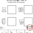 033 Rhyming Kindergarten Worksheets Worksheet Words That Rhyme With