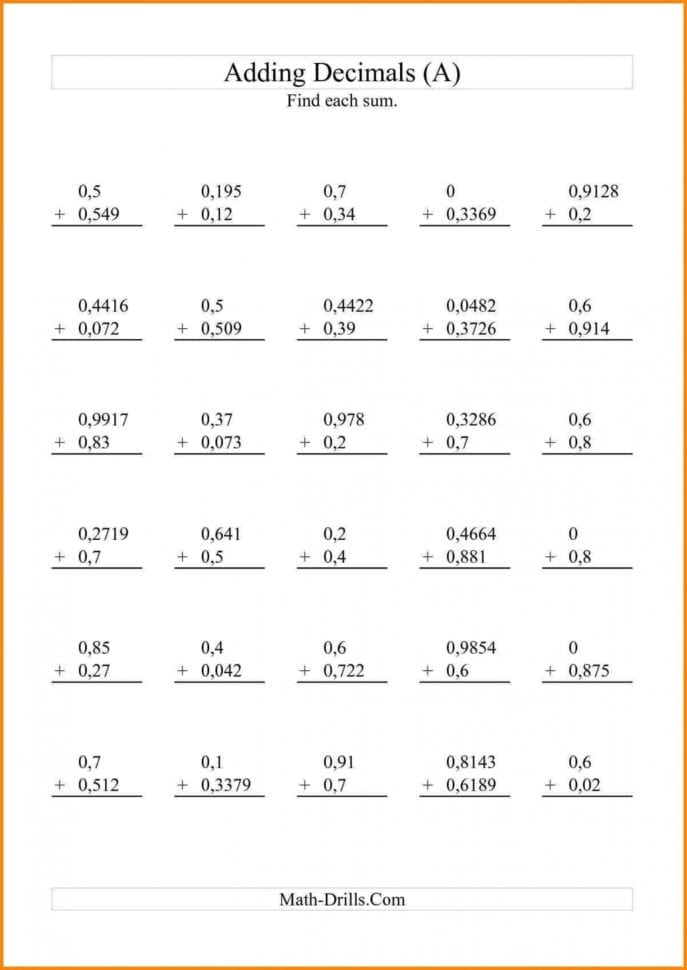 033 Worksheet Decimals Place Value Worksheets Thousands 033 Worksheet Decimals Place Value Worksheets Thousands