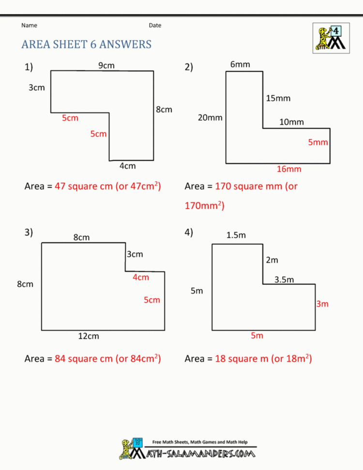 Surface Area Worksheet 7Th Grade Db excel