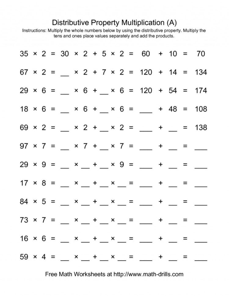 036 Worksheet Properties Of Math Worksheets Multiplication