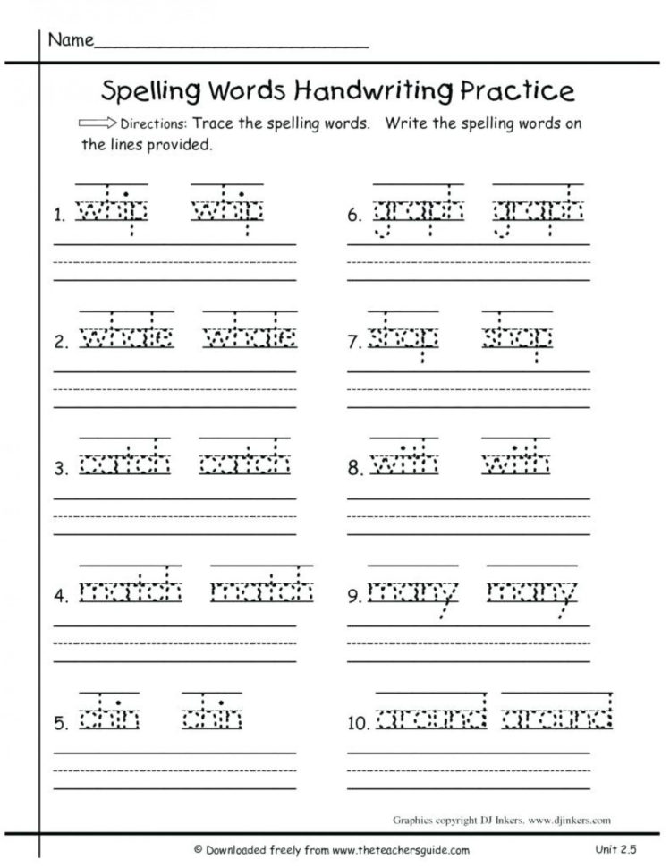 3Rd Grade Handwriting Worksheets Pdf — db-excel.com