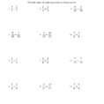 040 Multiplication And Division Of Fractions Worksheet