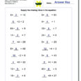 044 Solving Equations With Decimals Worksheet Multiplication