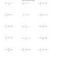 044 Solving Equations With Decimals Worksheet Multiplication