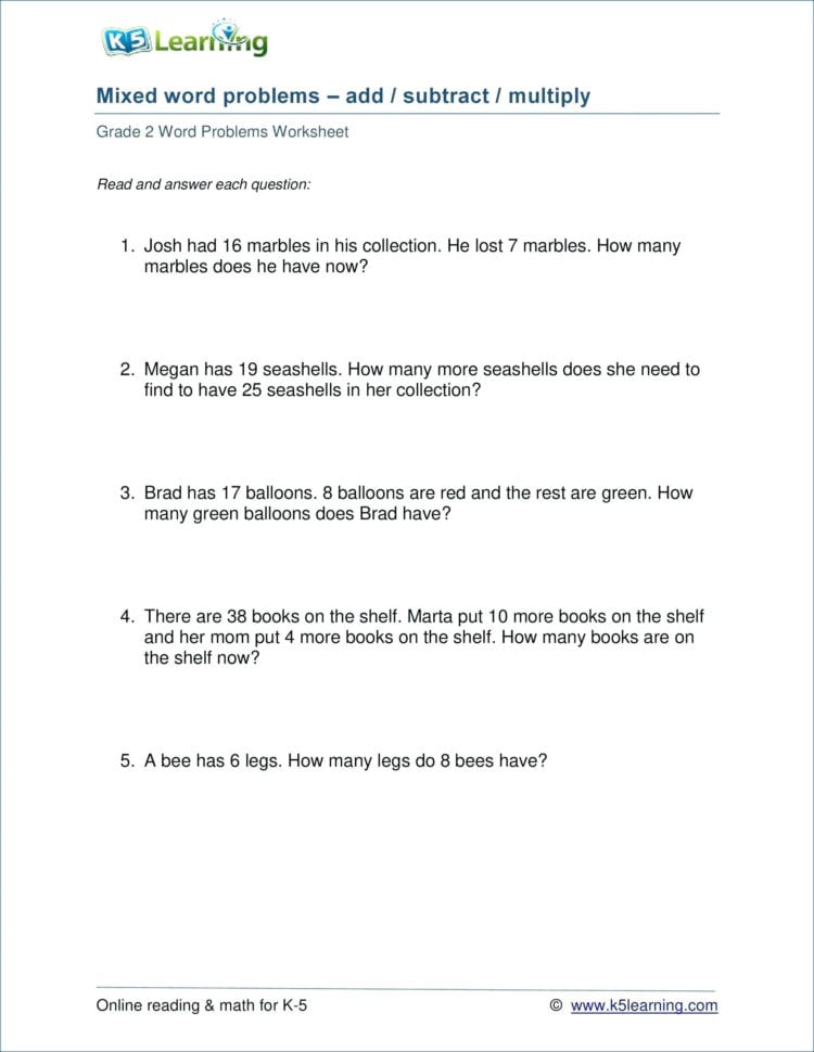 045 Free Printable Worksheets For Math Word Problems Percent