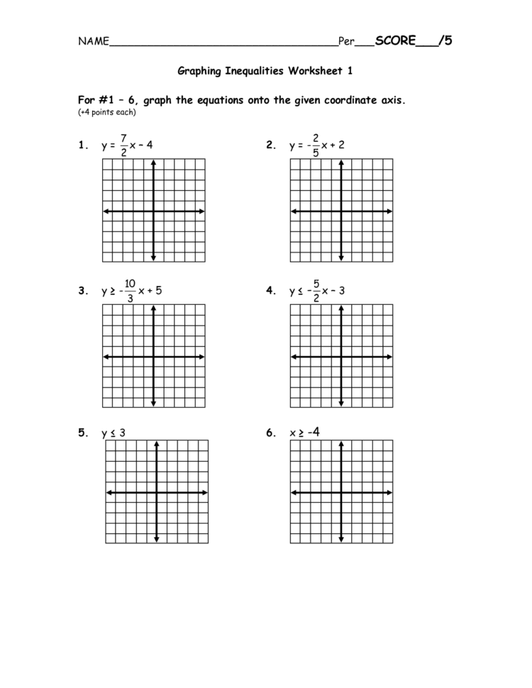 10 Best Images Of Systems Of Inequalities Graphing Worksheet