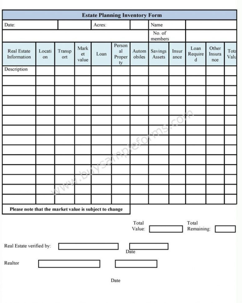 10 Estate Inventory   Pdf