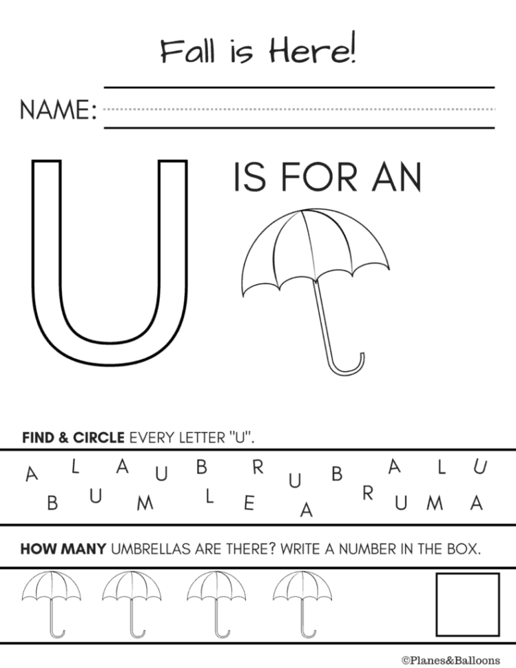 10  Fall Worksheets Kindergarten Teachers And Students