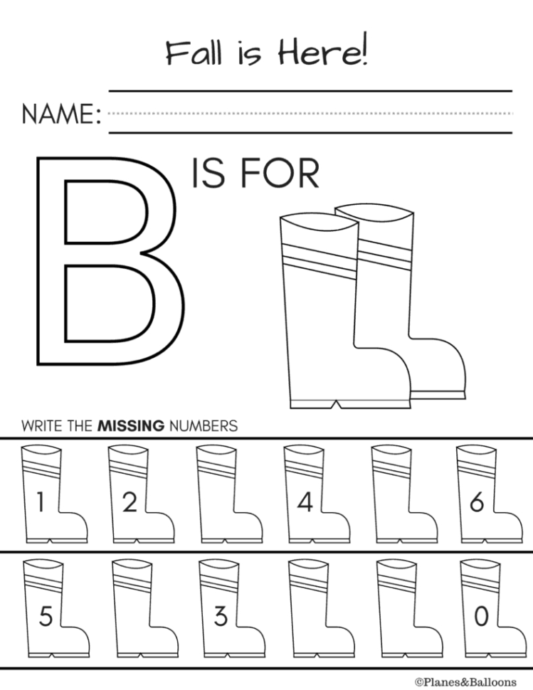 10  Fall Worksheets Kindergarten Teachers And Students