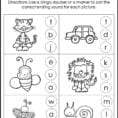10 Printable Ending Sounds Worksheets Preschool1St Grade Phonics And  Literacy