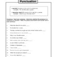 10 Punctuation Worksheet  In Pdf