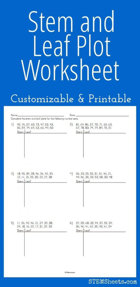 10 Stem And Leaf Plot Worksheet Customizable And Printable