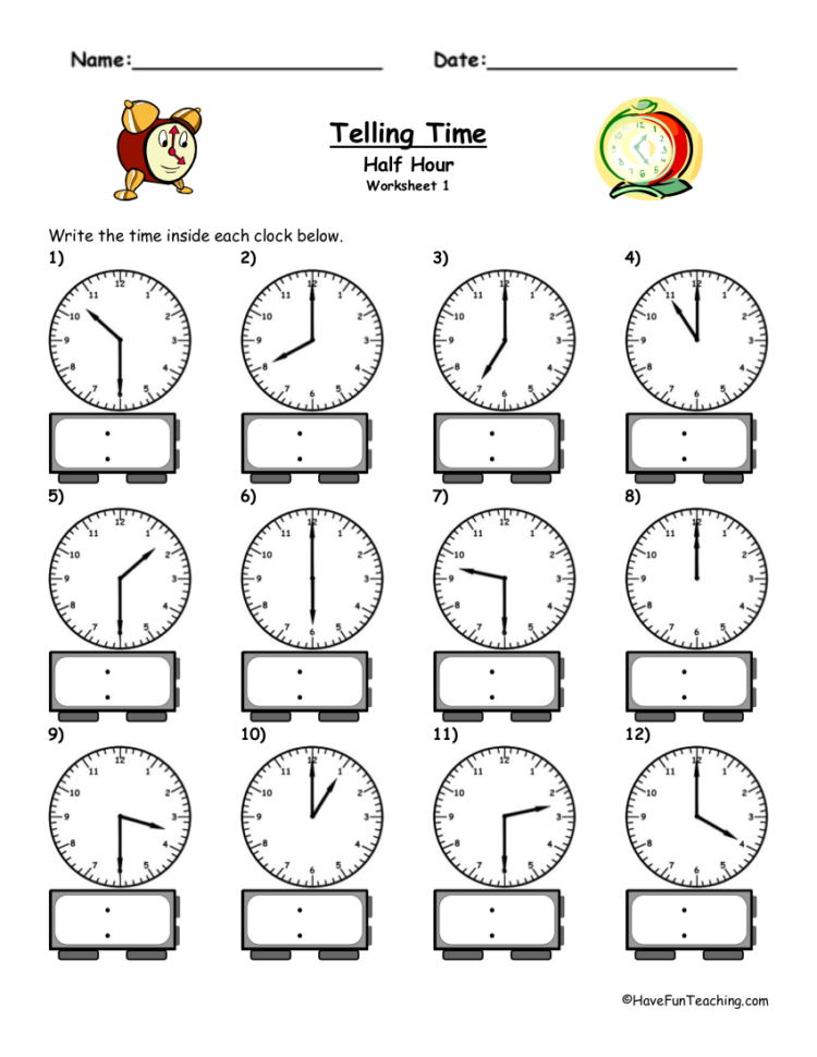 10 Time Worksheets  In Pdf