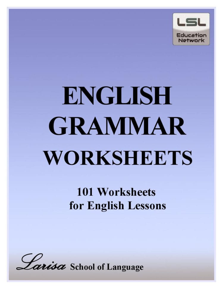 101 English Grammar Worksheets For English Learners