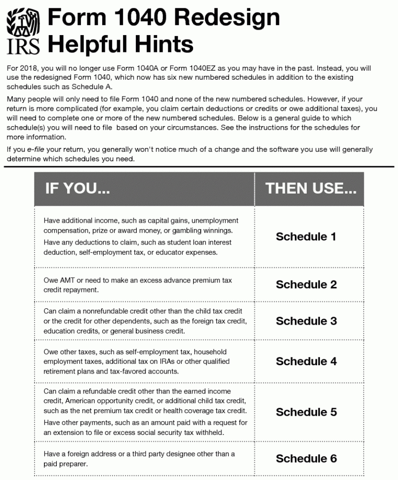 1040 2018  Internal Revenue Service