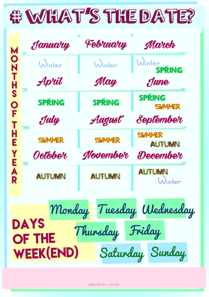 108 Free Monthsdays Of The Week Worksheets
