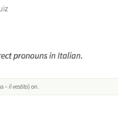 10Day Italian Pronouns Challenge