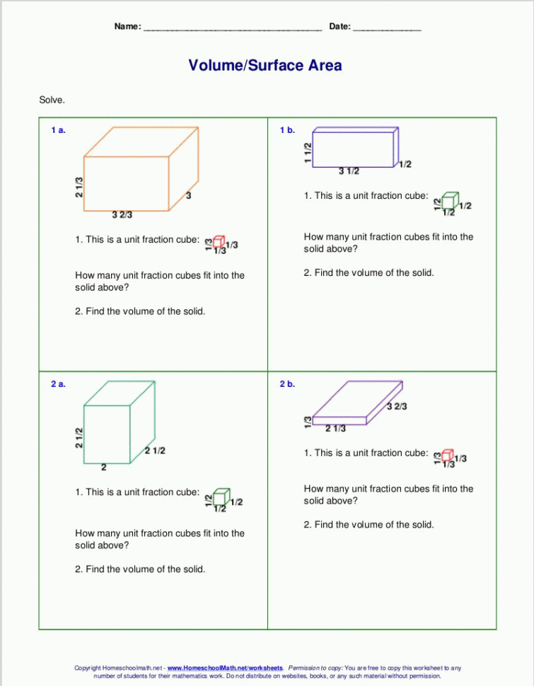11 2 Surface Areas Of Prisms And Cylinders Worksheet Answers