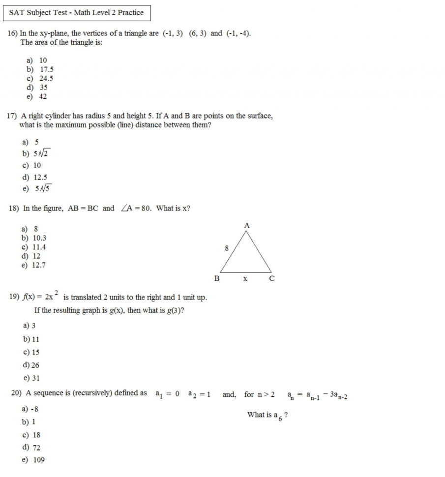 11 2 Surface Areas Of Prisms And Cylinders Worksheet Answers Db excel
