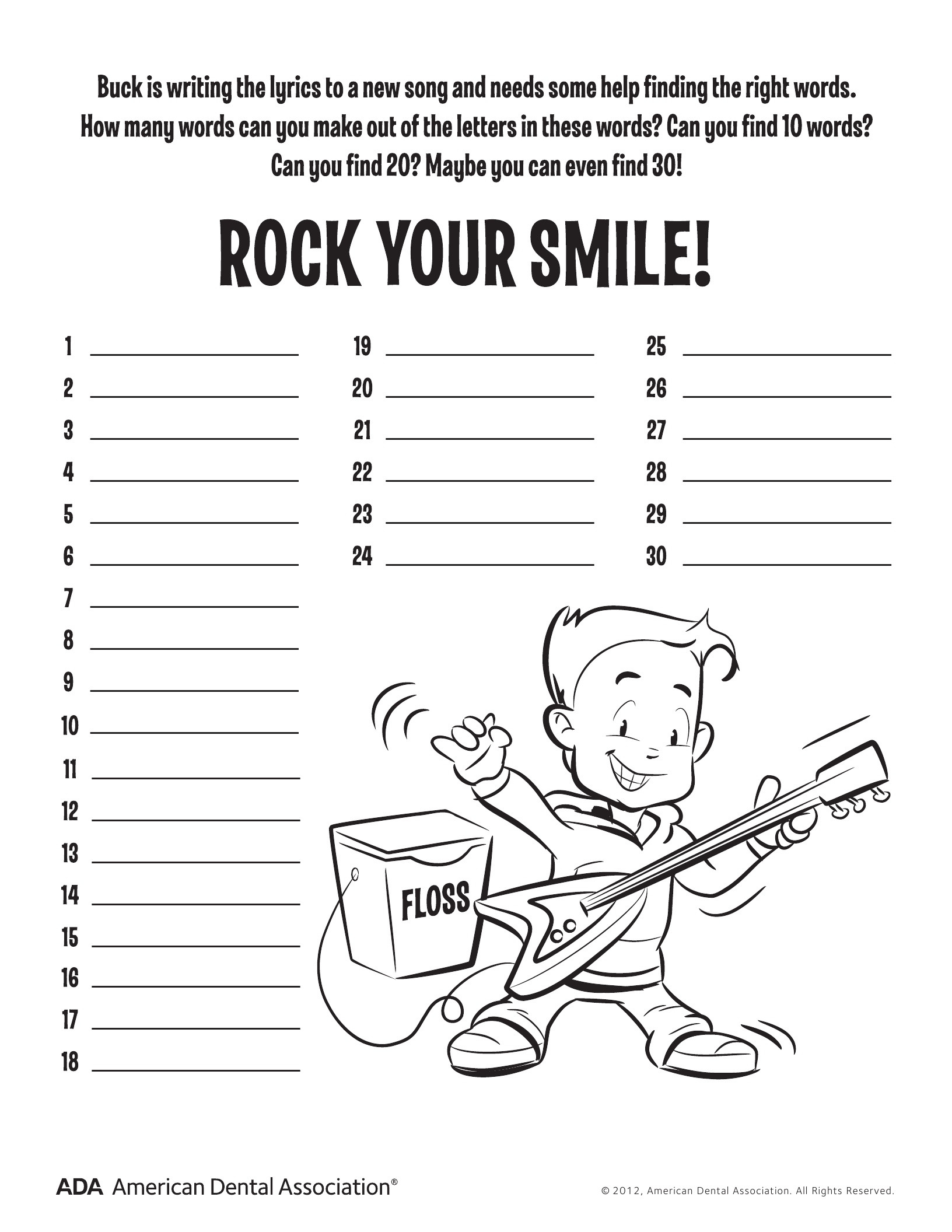 11 Dental Health Activities – Puzzle Fun Printable