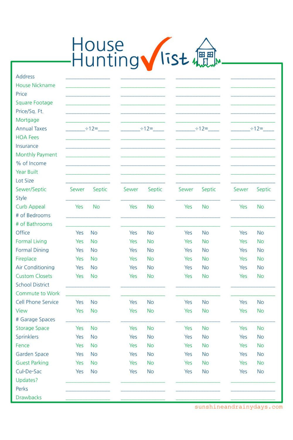 11 Printable Home Inspection Checklist Db excel