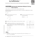 112 Solving Linear Systemssubstitution