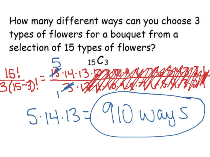 Permutations And Combinations Worksheet Answer Key