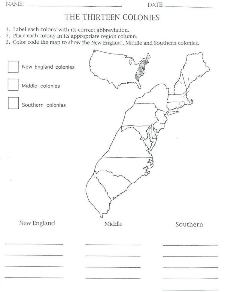 13 Colonies Reading Comprehension Worksheet Db excel