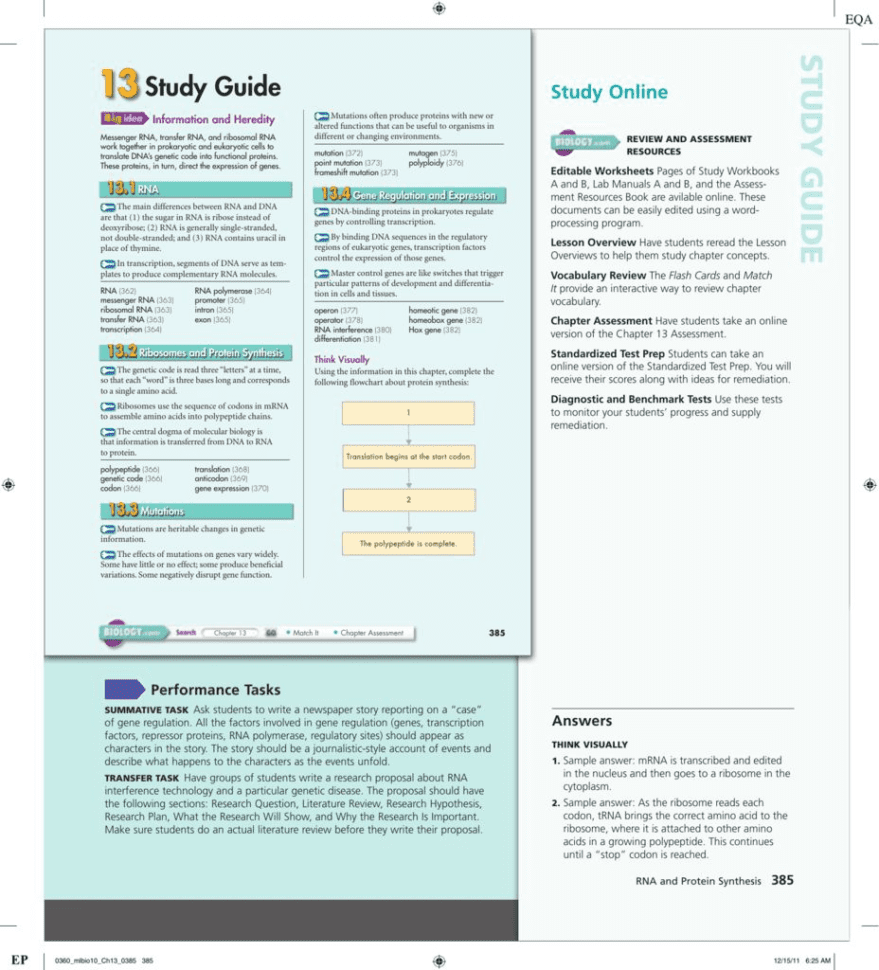 131 Rna Worksheet Answers