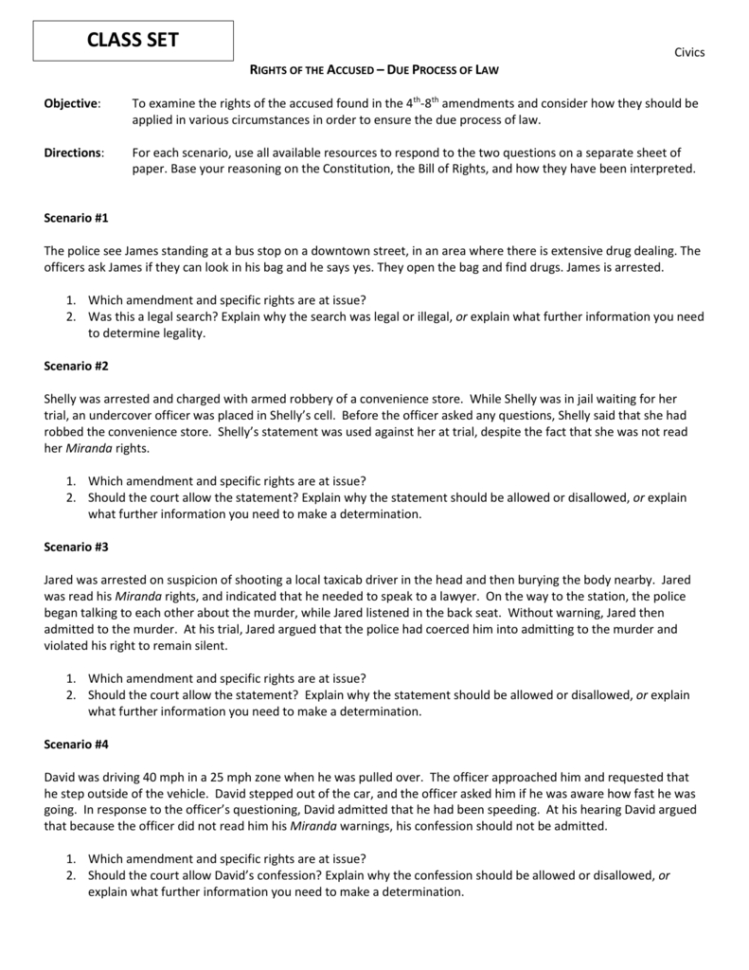 1314 Unit 31 Rights Of The Accused