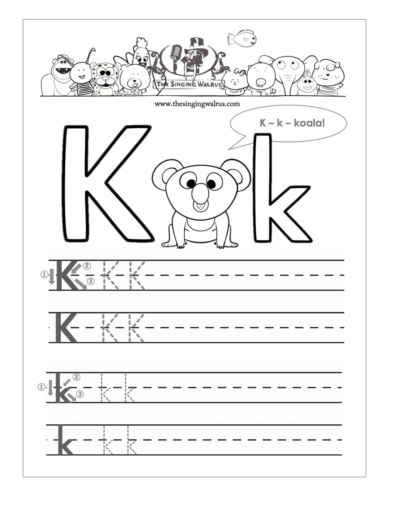 15 Learning The Letter K Worksheets  Kittybabylove