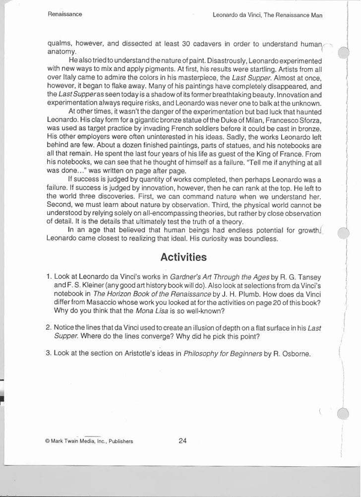 Mark Twain Worksheets