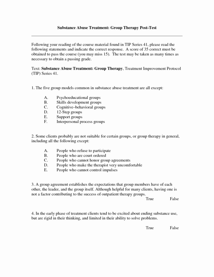 17 Worksheets For Substance Abuse Groups  Cprojects – Resume