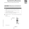 181 Multiplying Polynomial Expressionsmonomials
