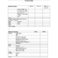 19 Budget Worksheet   Word Pdf Excel