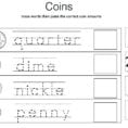 1St Grade Coin Worksheets – Safeysheetco
