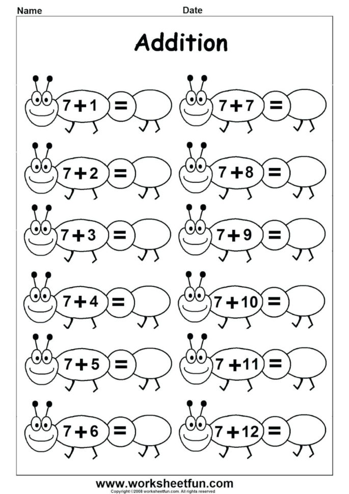 1St Grade Math Addition Worksheets – Sandboxpaperco