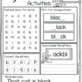 1St Grade Phonics Worksheets To Printable To  Math