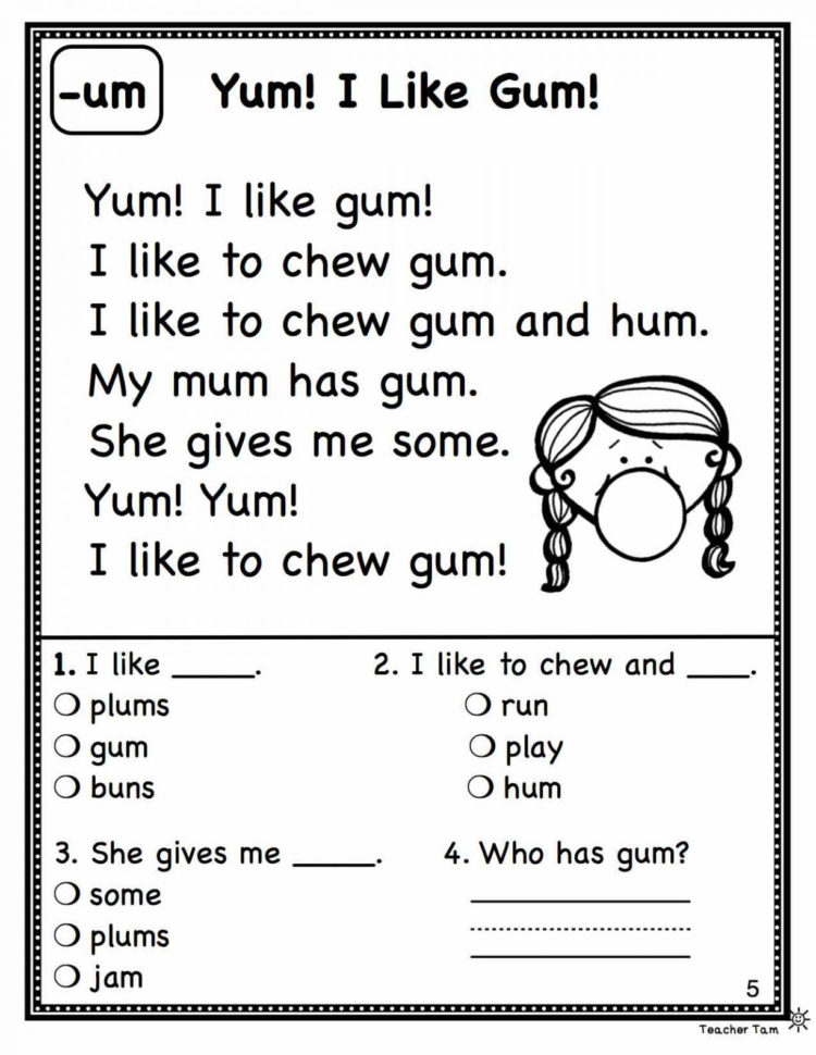 1St Grade Reading Comprehension Worksheets » High School Worksheets