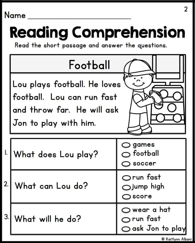 first grade reading assignments