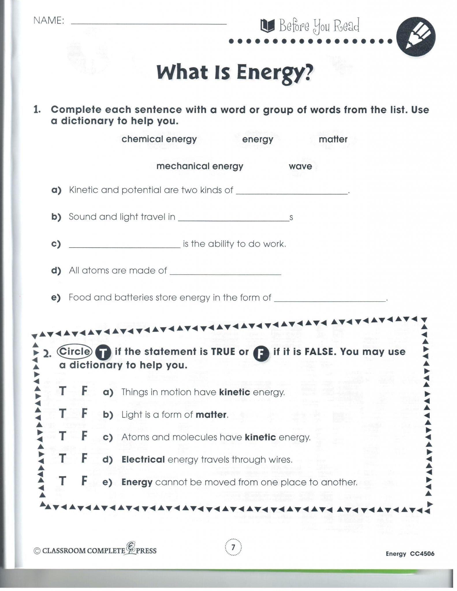 1St Grade Science Worksheets To Download Free  Math