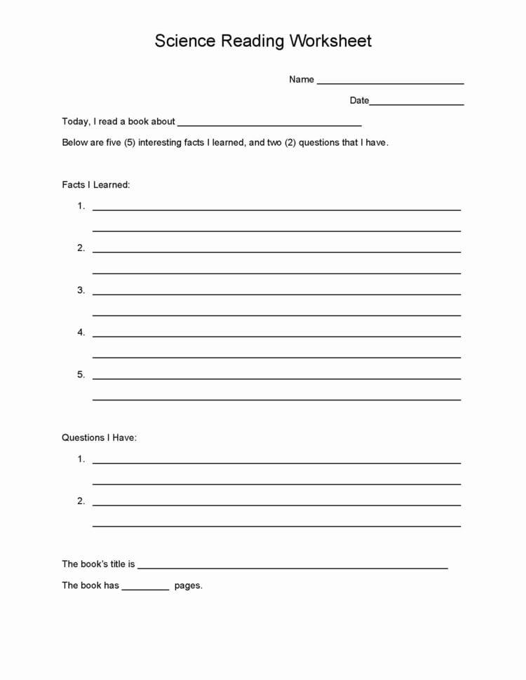 1St Grade Science Worksheets To Download  Math Worksheet
